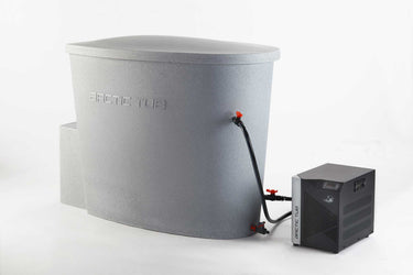 Arctic Polar Bear Basic 2 Komplettset Steinoptik Hell mit Arctic Cool Basic 2 Kuehlgeraet und isolierter Eisbadewanne #farbe_steinoptik-hell