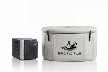 Arctic Tub Basic 2 Plus Komplettset in Grau – Arctic Cool Basic 2 Plus Kühlgerät und Polar Fox Tub Eisbecken #farbe_grau