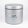 Extra Isolierung für Penguin Tub Pro Eisbecken – silberne Thermo-Schutzhülle mit Reißverschluss-Deckel und Arctic Tub Logo, Frontansicht