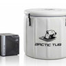 Arctic Barrel Basic 2 Plus Komplettset Grau – Arctic Cool Basic 2 Plus Kühlgerät und Polar Fox Barrel Eisbecken #farbe_grau