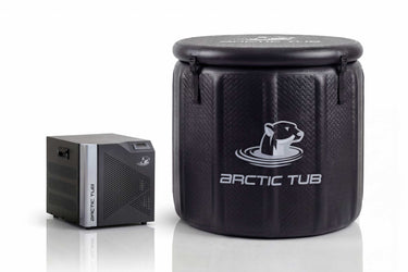 Arctic Barrel Basic 2 Plus Komplettset Schwarz – Arctic Cool Basic 2 Plus Kühlgerät und Polar Fox Barrel Eisbecken #farbe_schwarz