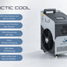 Ein kompaktes, mobiles Kühlsystem mit digitaler Steuerung. Kühlt das Wasser auf bis zu 3 Grad, filtert und zirkuliert es, verfügt über WLAN-Steuerung, Ozonreinigung und 1850 Watt Kühlleistung. Ideal für Eisbäder, Kältetherapie und Outdoor-Kälteanwendungen.