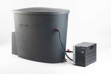 Arctic Polar Bear Basic 2 Komplettset Steinoptik Dunkelmit Arctic Cool Basic 2 Kuehlgeraet und isolierter Eisbadewanne #farbe_steinoptik-dunkel