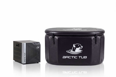 Arctic Tub Basic 2 Plus Komplettset in Schwarz – Arctic Cool Basic 2 Plus Kühlgerät und Polar Fox Tub Eisbecken #farbe_schwarz